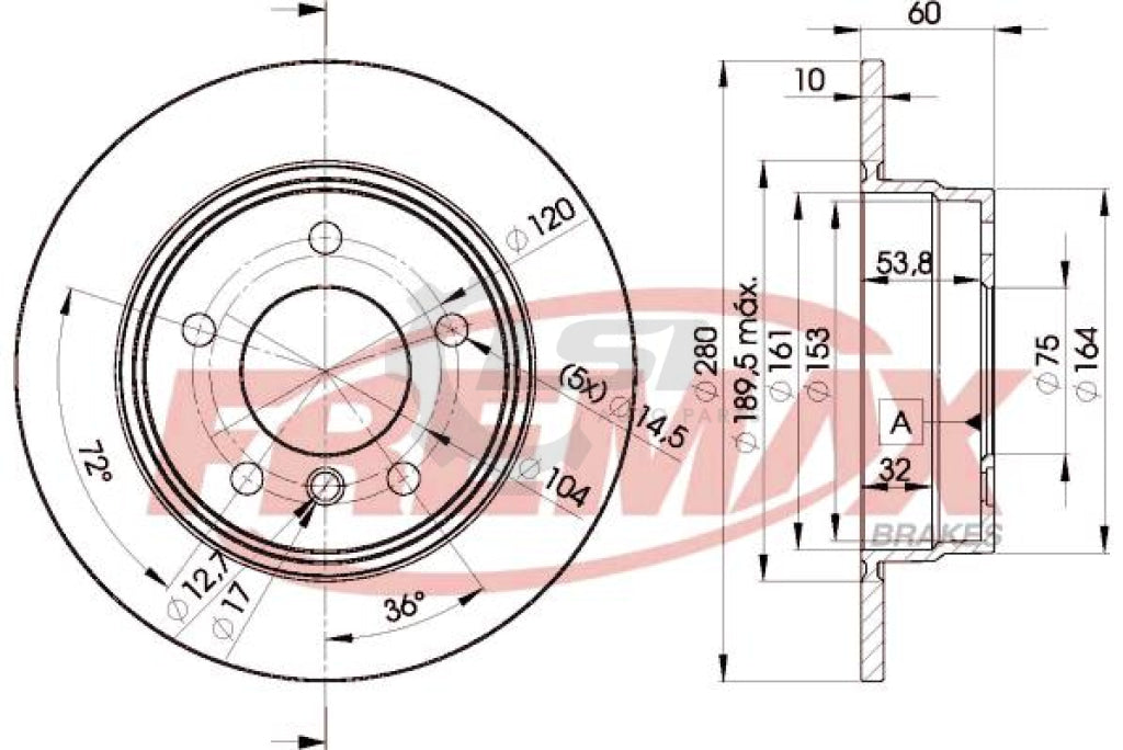 Rear Disc Rotors And Brake Pads For Bmw 316I 318Is 320I 325I E36 90-00 Kit