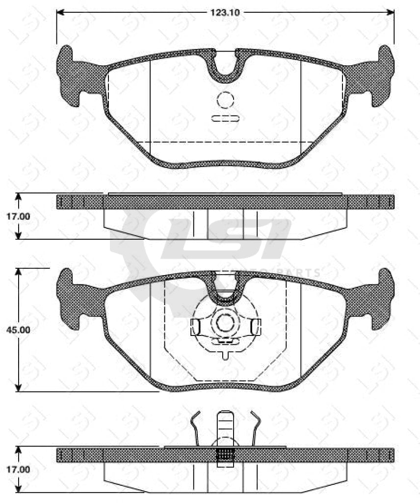 Rear Disc Rotors And Brake Pads For Bmw 316I 318Is 320I 325I E36 90-00 Kit