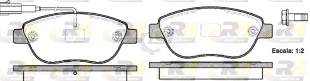 Rear Disc Rotors And Brake Pads For Fiat Bravo 2.0L 1997-2001 Kit