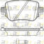 Rear European Brake Pads and 272mm Disc Rotors set for VW Caddy 2016-2021 Disc Brake Kit