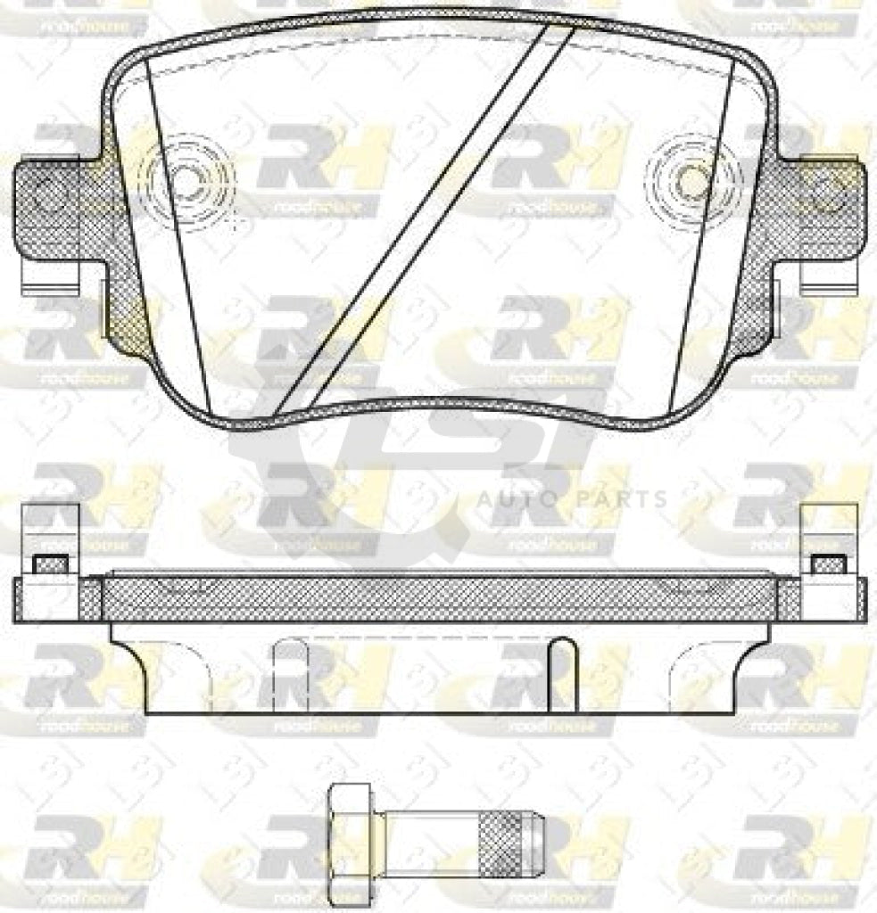 Rear European Brake Pads and 272mm Disc Rotors set for VW Caddy 2016-2021 Disc Brake Kit