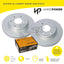 Rear Horsepower Disc Rotors and Ceramic Brake Pads for Haval H9 10/2015-on 322mm Disc Brake Kit