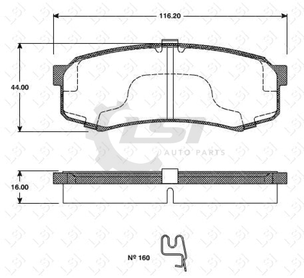 Rear Roadhouse Ultra Ceramic Brake Pads