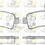Reart Brake Pads and Disc Rotors for Fiat Ducato 300mm Vented Brake Disc Kit