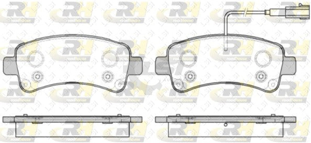 Reart Brake Pads and Disc Rotors for Fiat Ducato 300mm Vented Brake Disc Kit