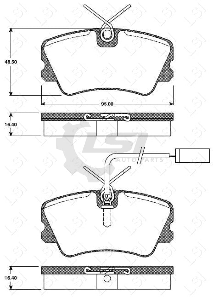 Remsa Brake Pads Fr Alfa Romeo