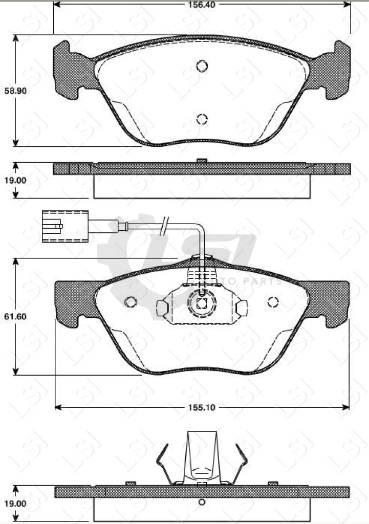 Remsa Brake Pads Fr Alfa Romeo