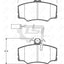 Remsa Brake Pads Fr Alfa Romeo