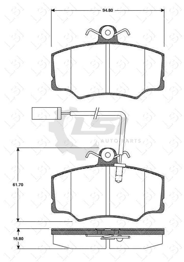 Remsa Brake Pads Fr Alfa Romeo