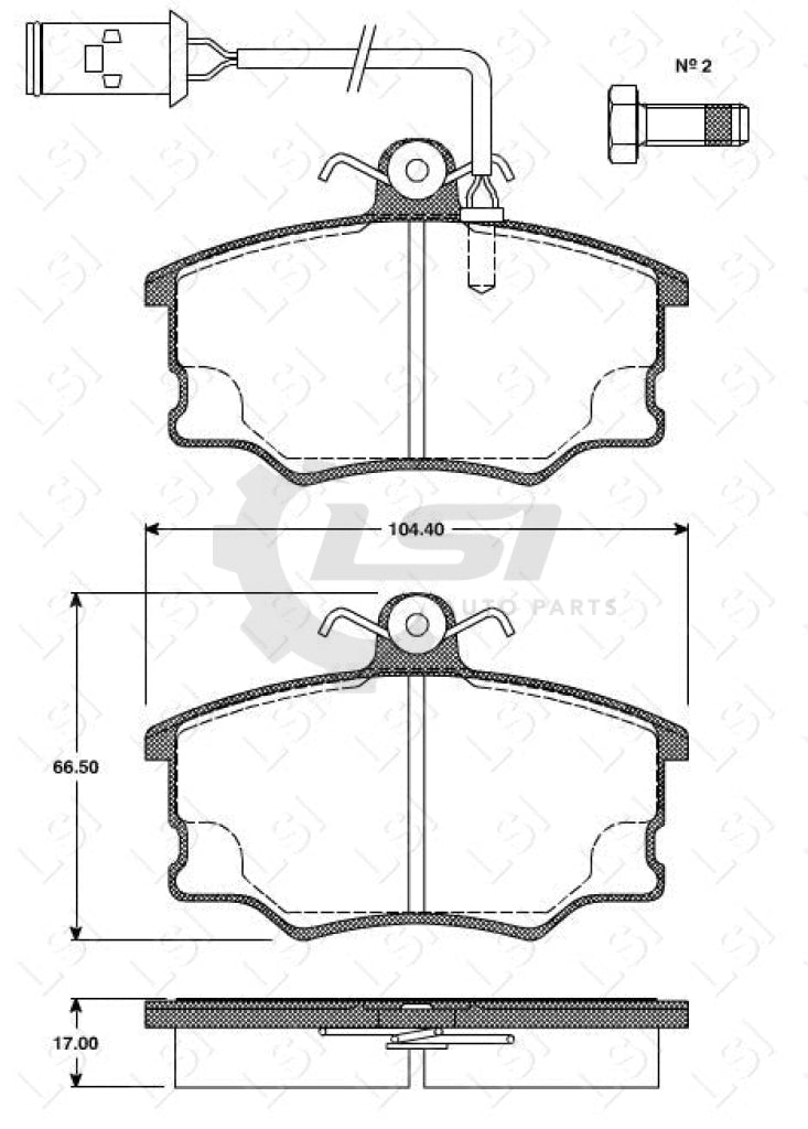 Remsa Brake Pads Fr Alfa Romeo