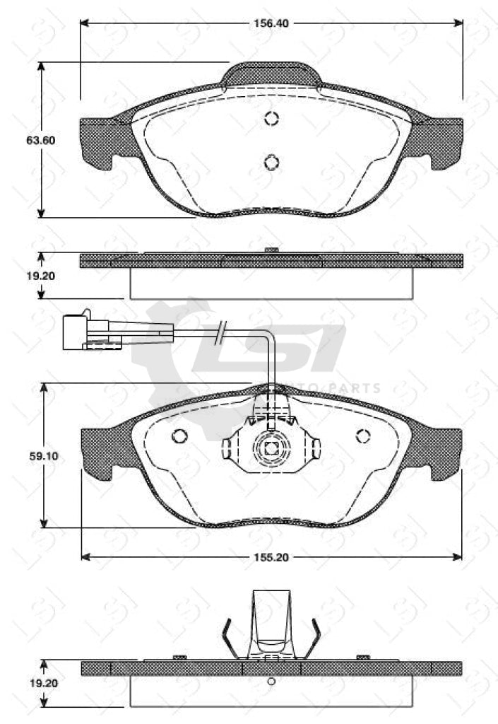 Remsa Brake Pads Fr Alfa Romeo