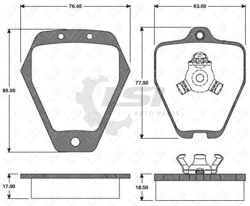 Remsa Brake Pads Fr Audi