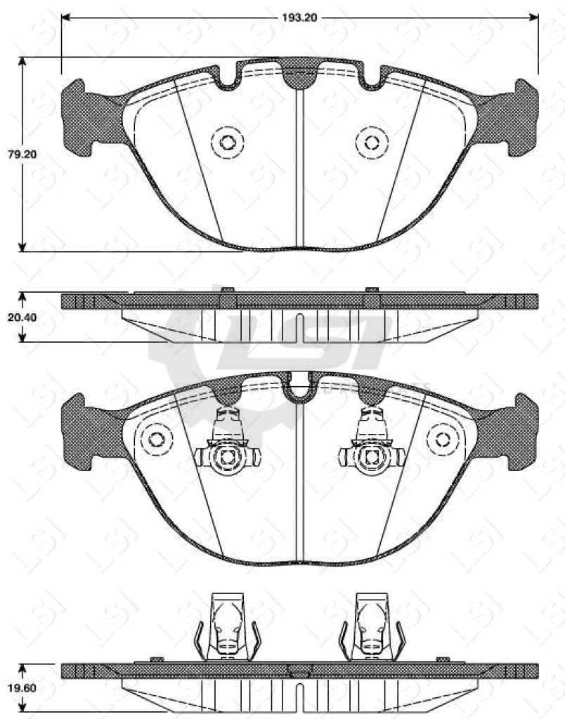 Remsa Brake Pads Fr Bmw X5