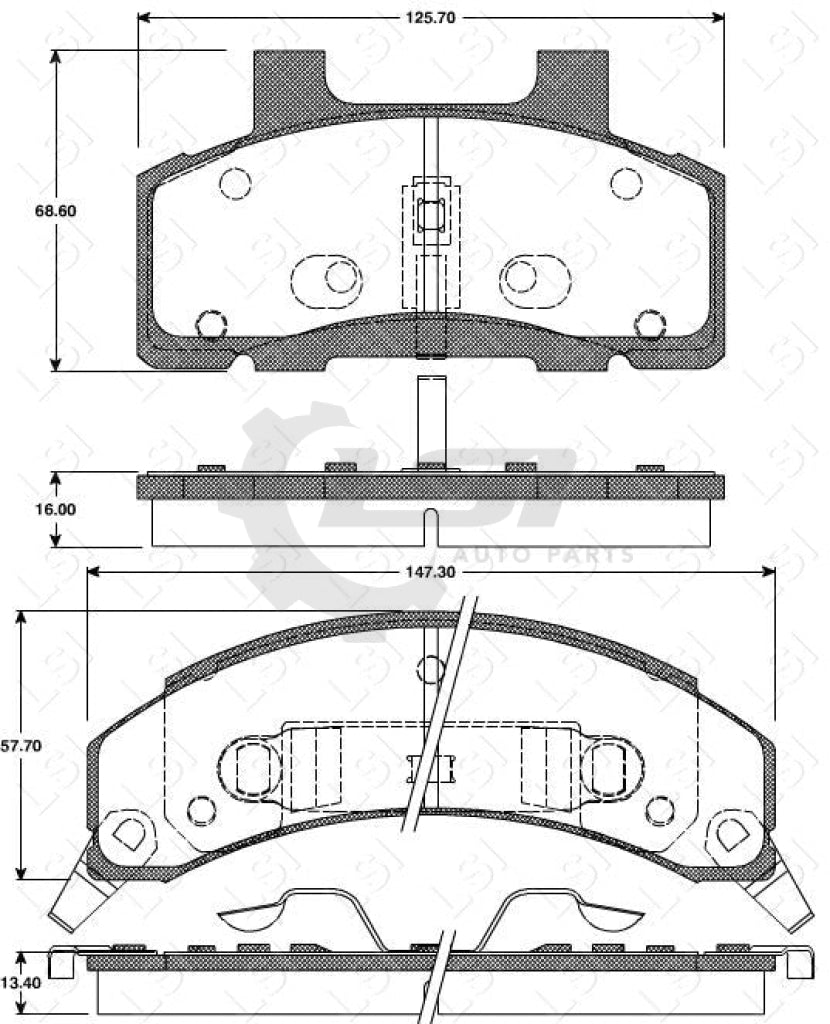 Remsa Brake Pads Fr Buick/ Cadillac