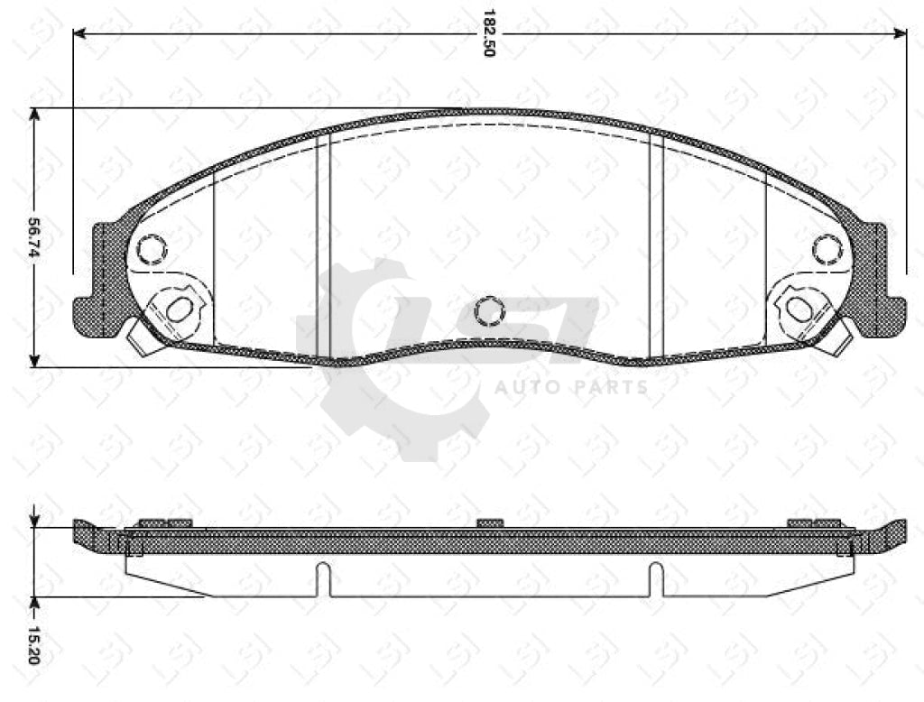 Remsa Brake Pads Fr Cadillac