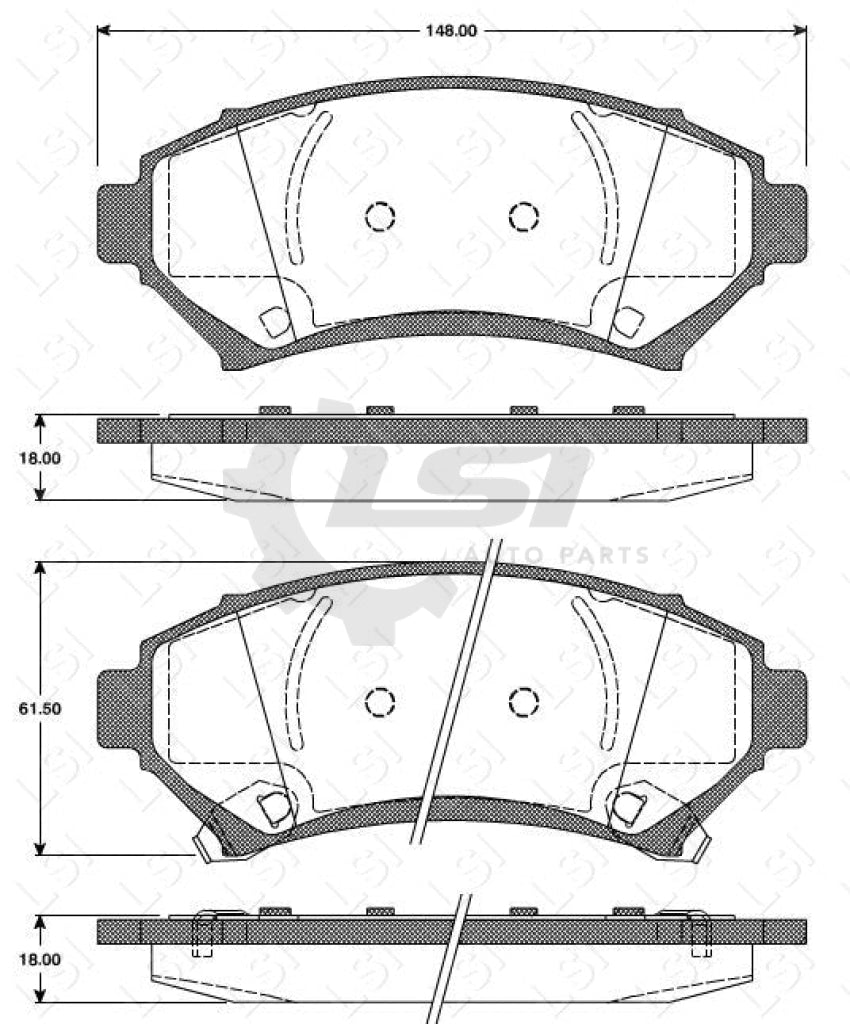 Remsa Brake Pads Fr Cadillac/Chevrolet/Buick