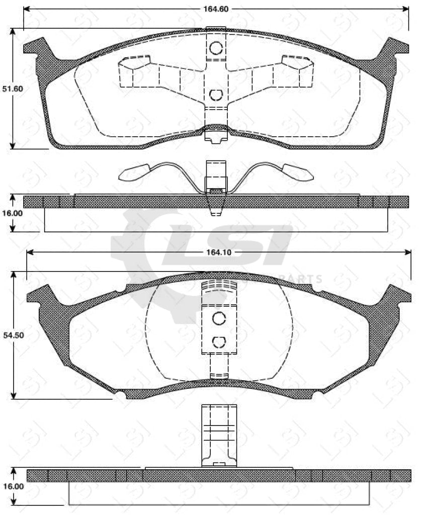 Remsa Brake Pads Fr Chrysler/ Dodge