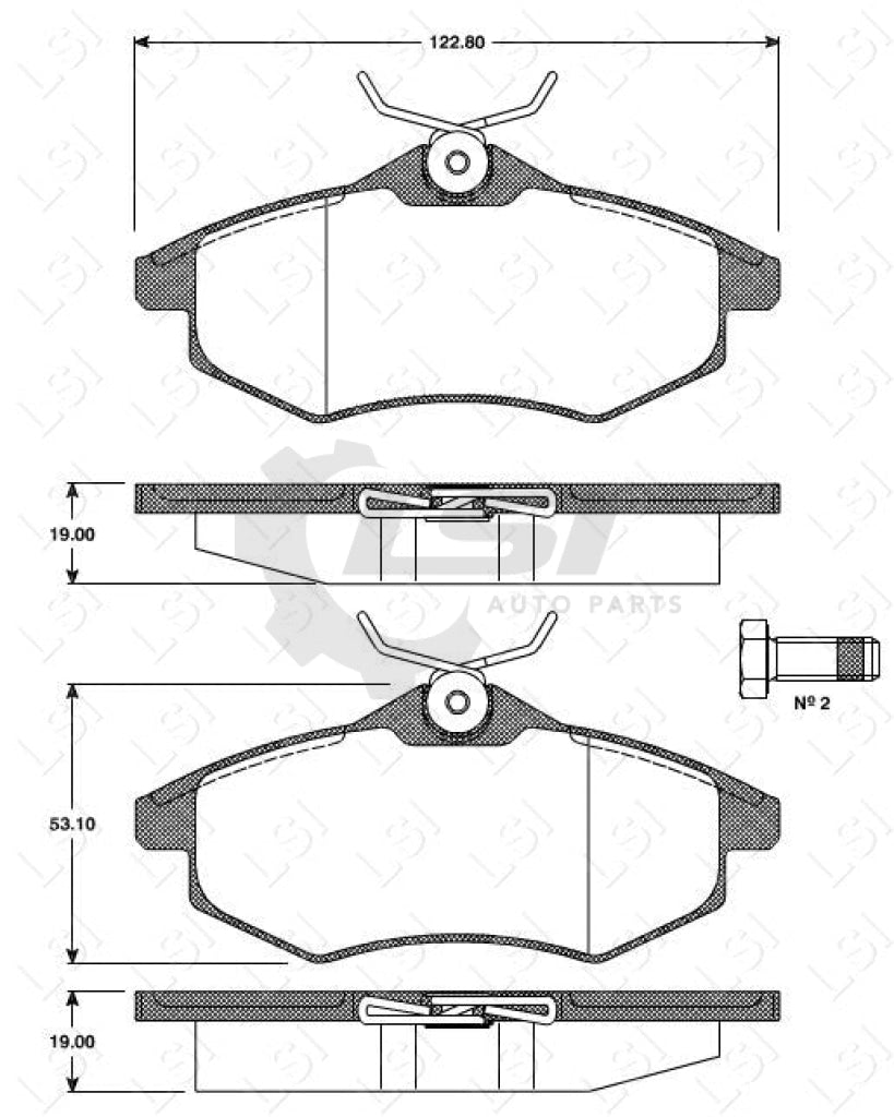 Remsa Brake Pads Fr Citroen
