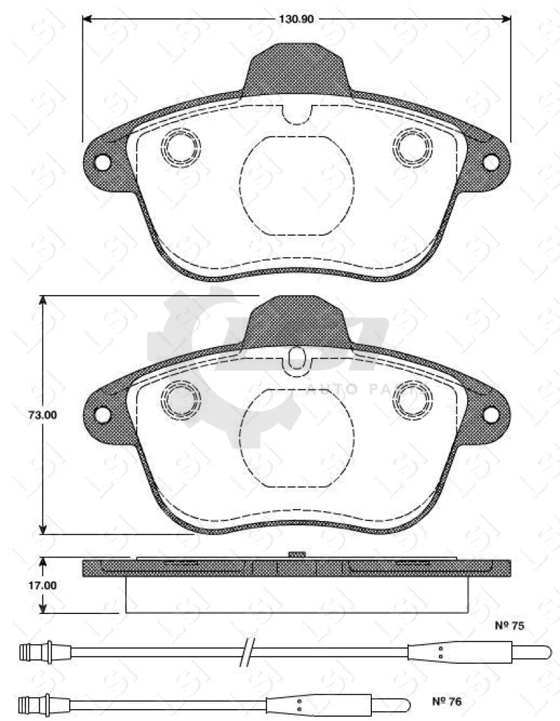Remsa Brake Pads Fr Citroen/ Renault