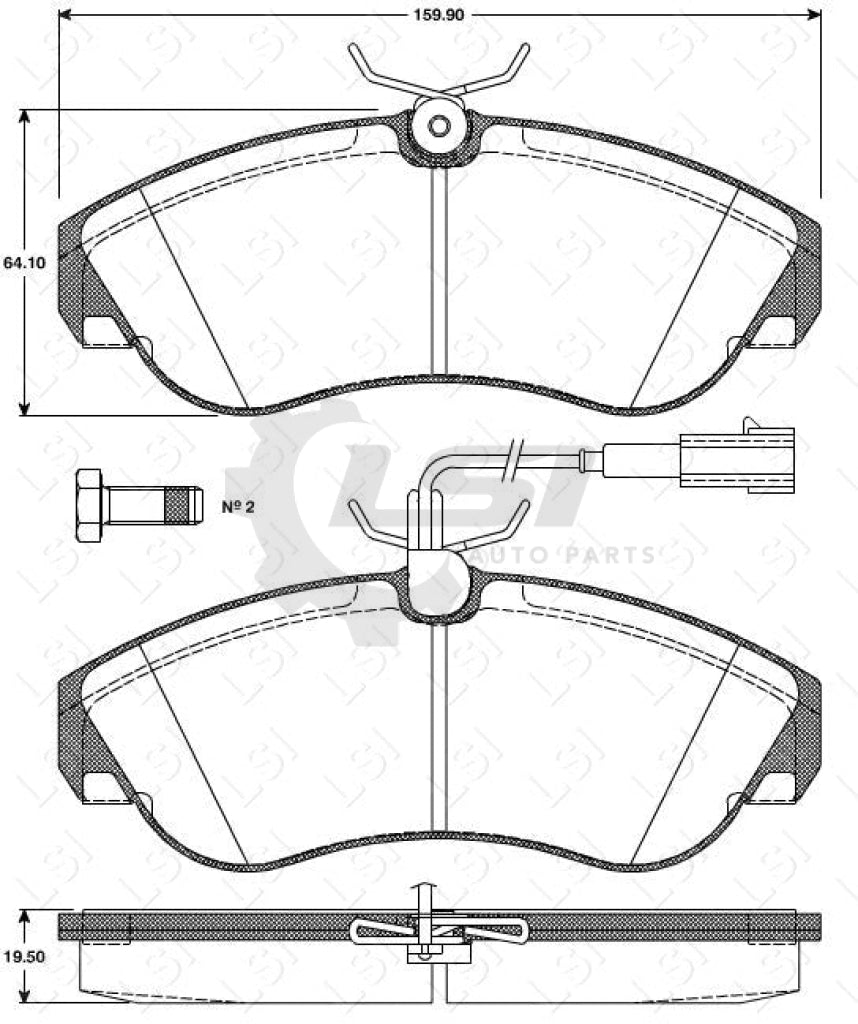 Remsa Brake Pads Fr Fiat