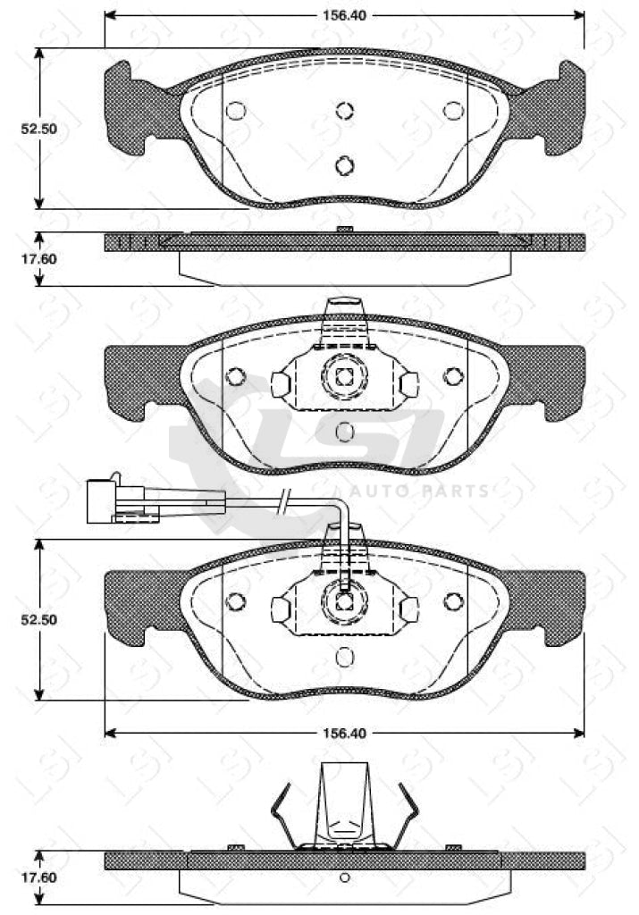 Remsa Brake Pads Fr Fiat