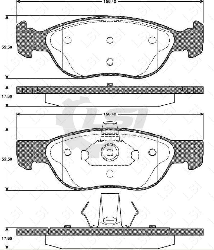 Remsa Brake Pads Fr Fiat