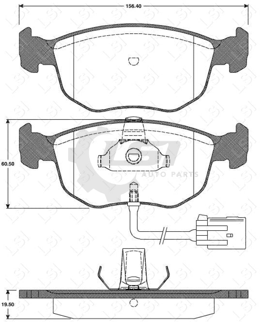 Remsa Brake Pads Fr Ford