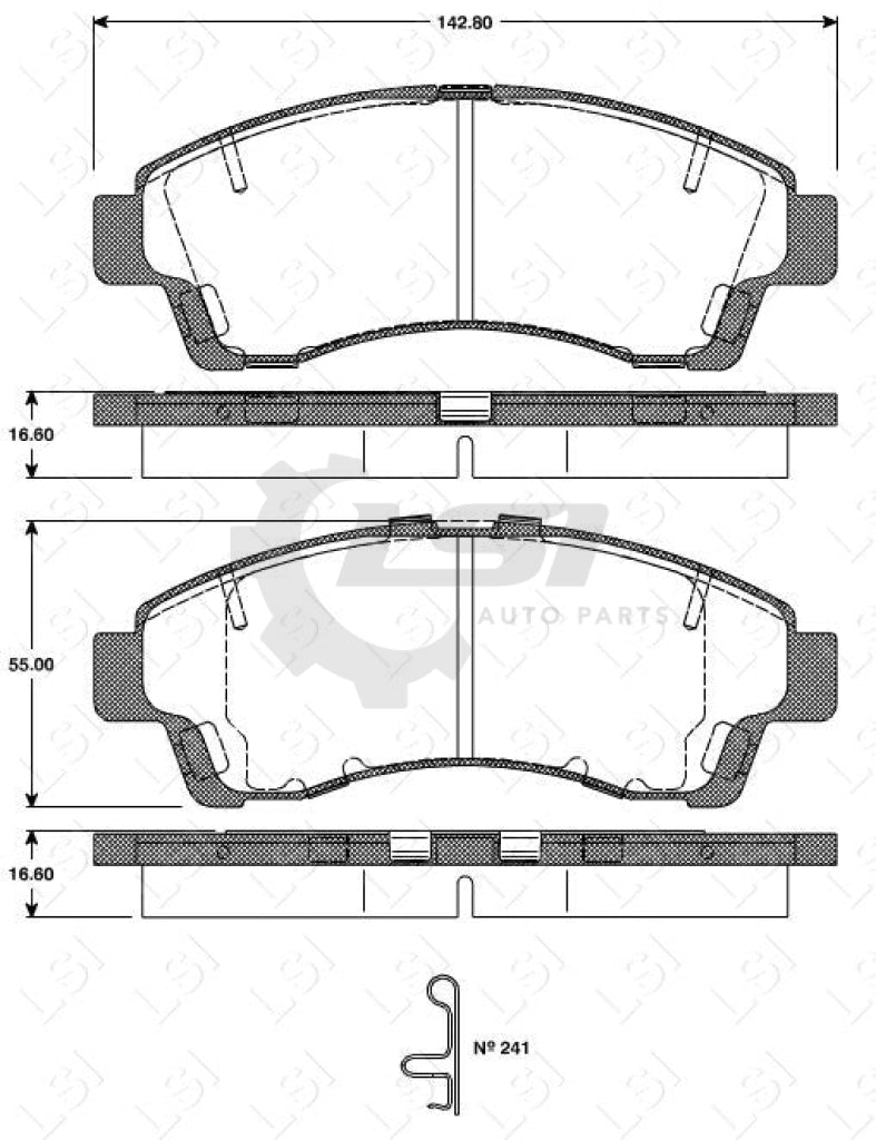 Remsa Brake Pads Fr Ford