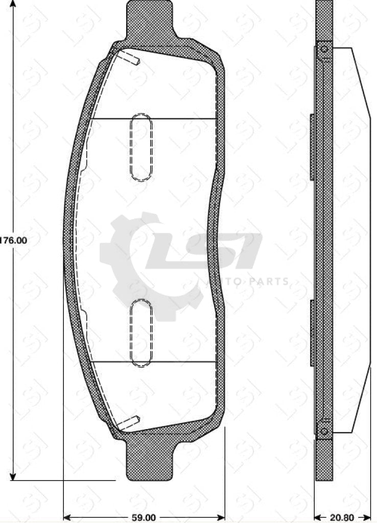 Remsa Brake Pads Fr Ford