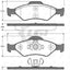 Remsa Brake Pads Fr Ford