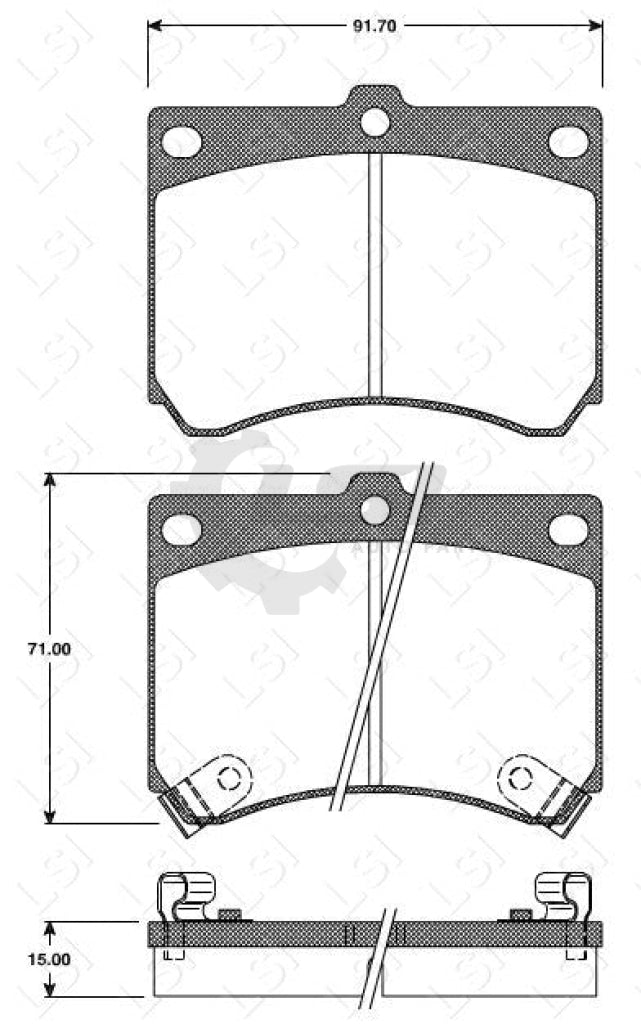 Remsa Brake Pads Fr Ford