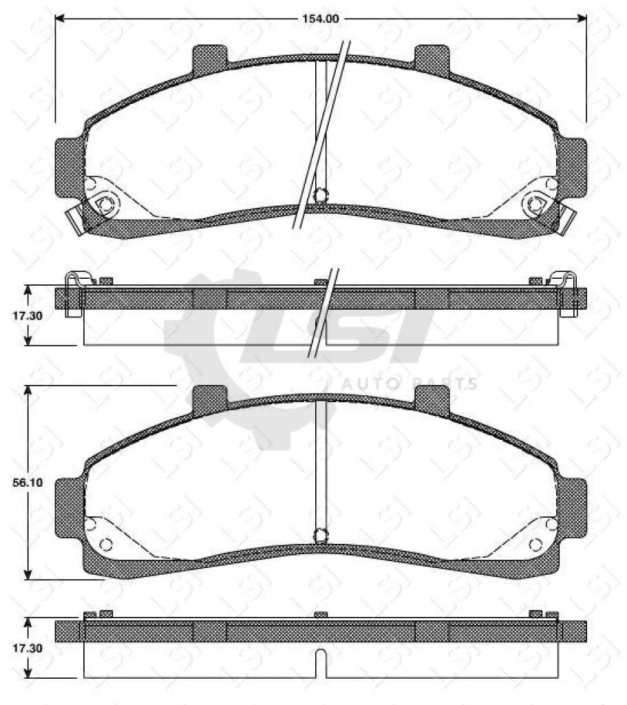 Remsa Brake Pads Fr Ford