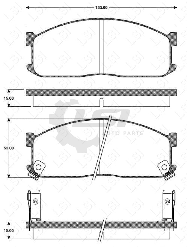 Remsa Brake Pads Fr Ford/ Kia