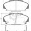 Remsa Brake Pads Fr Honda