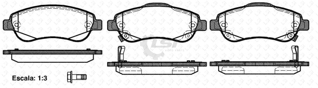 Remsa Brake Pads Fr Honda