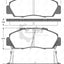 Remsa Brake Pads Fr Honda