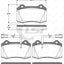 Remsa Brake Pads Fr Jaguar/Volvo