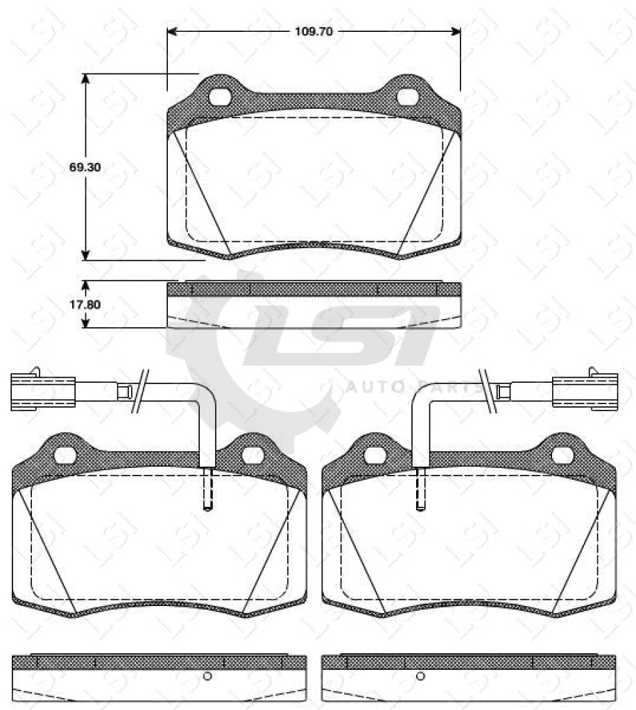 Remsa Brake Pads Fr Jaguar/Volvo