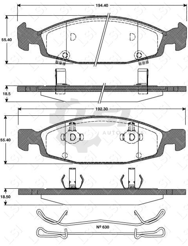 Remsa Brake Pads Fr Jeep