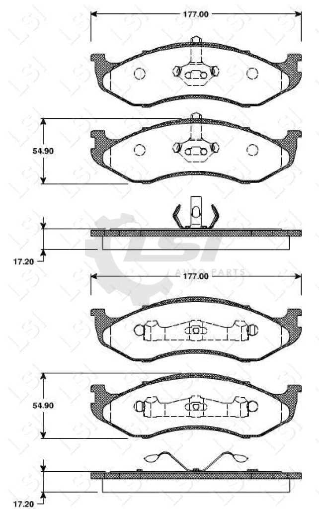 Remsa Brake Pads Fr Jeep/ Kia