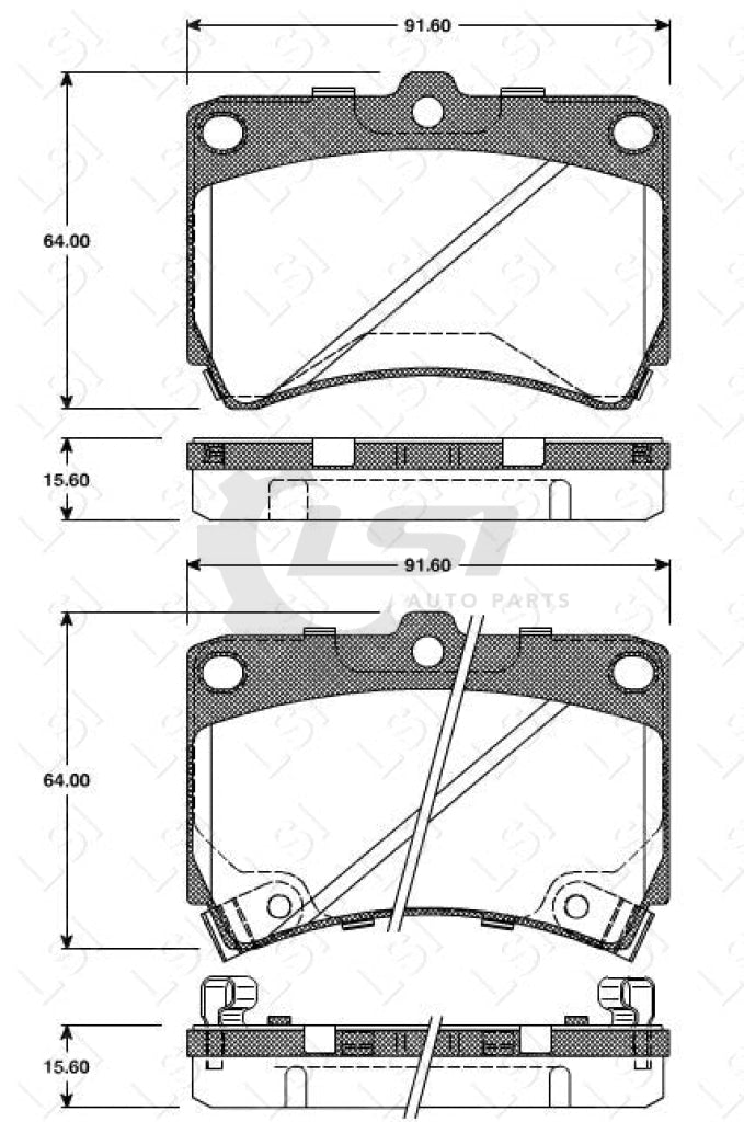 Remsa Brake Pads Fr Kia