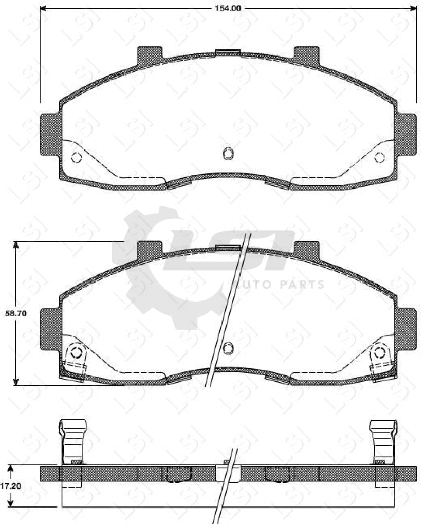 Remsa Brake Pads Fr Kia
