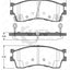 Remsa Brake Pads Fr Kia