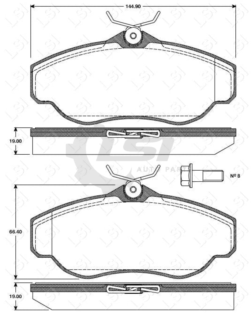 Remsa Brake Pads Fr Landrover