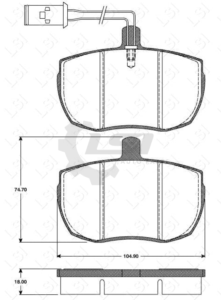 Remsa Brake Pads Fr Landrover