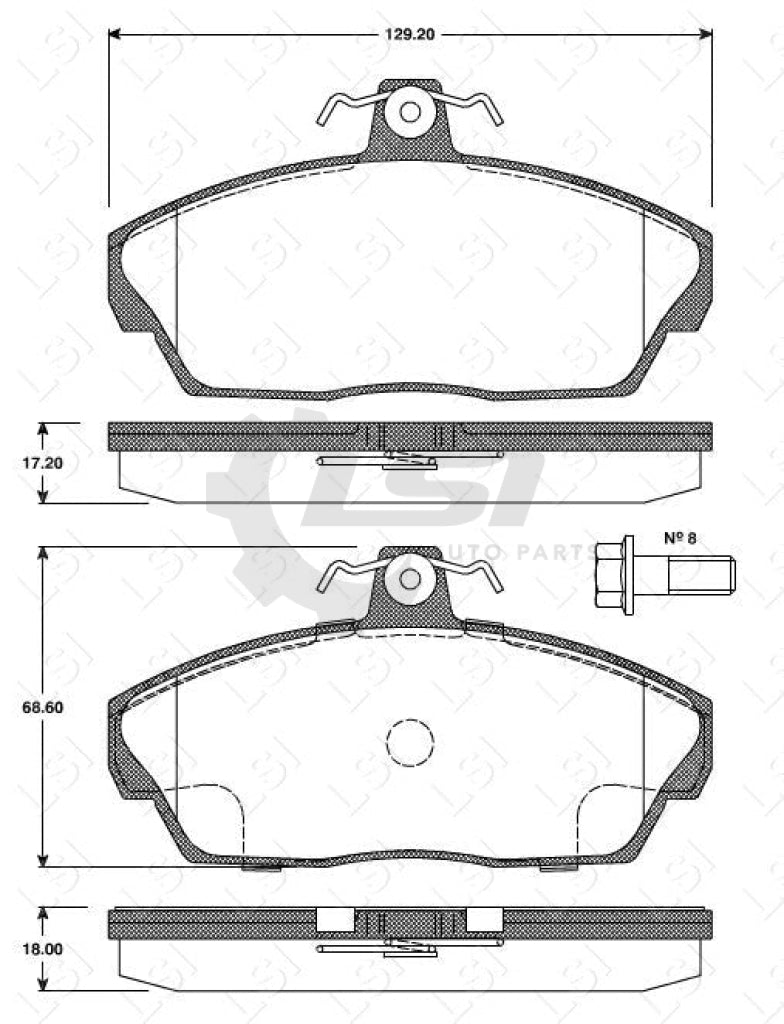 Remsa Brake Pads Fr Landrover