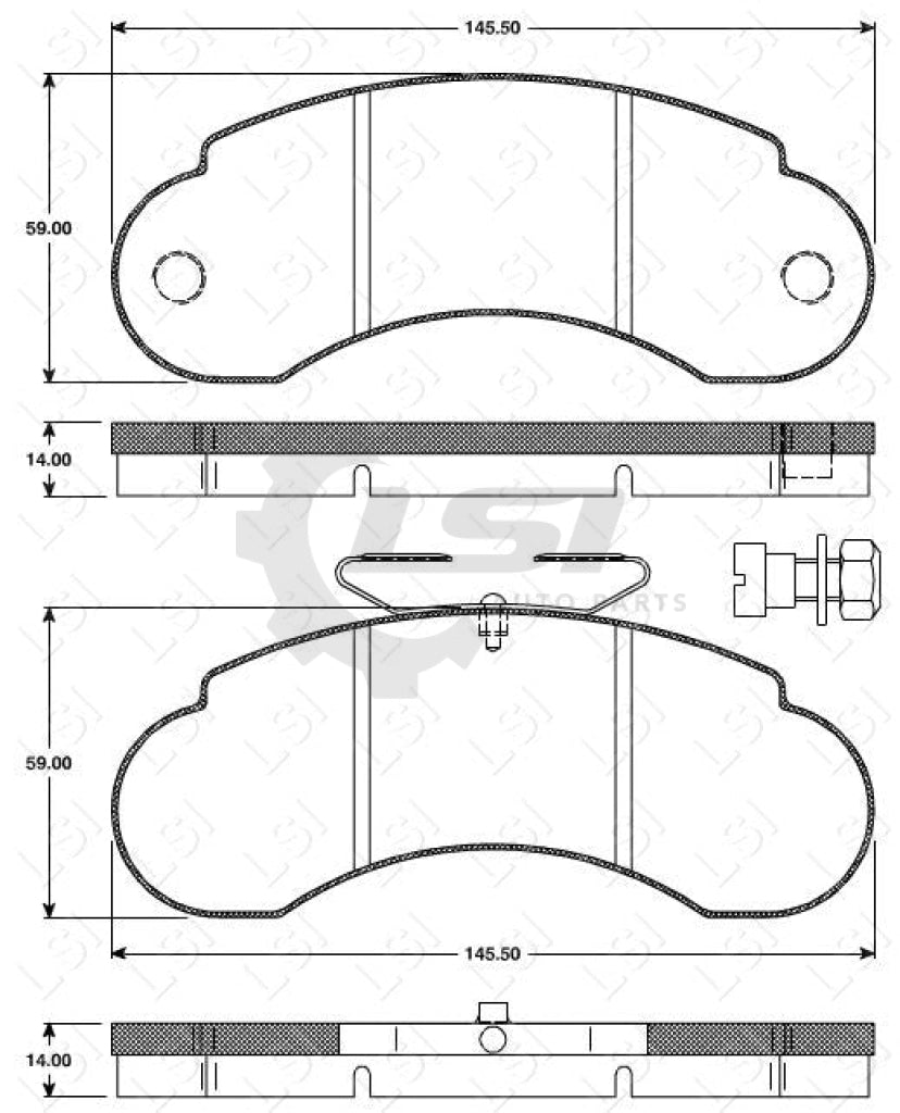 Remsa Brake Pads Fr Landrover/Mercedes Benz/Renault