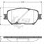 Remsa Brake Pads Fr Lexus Gs300 05-