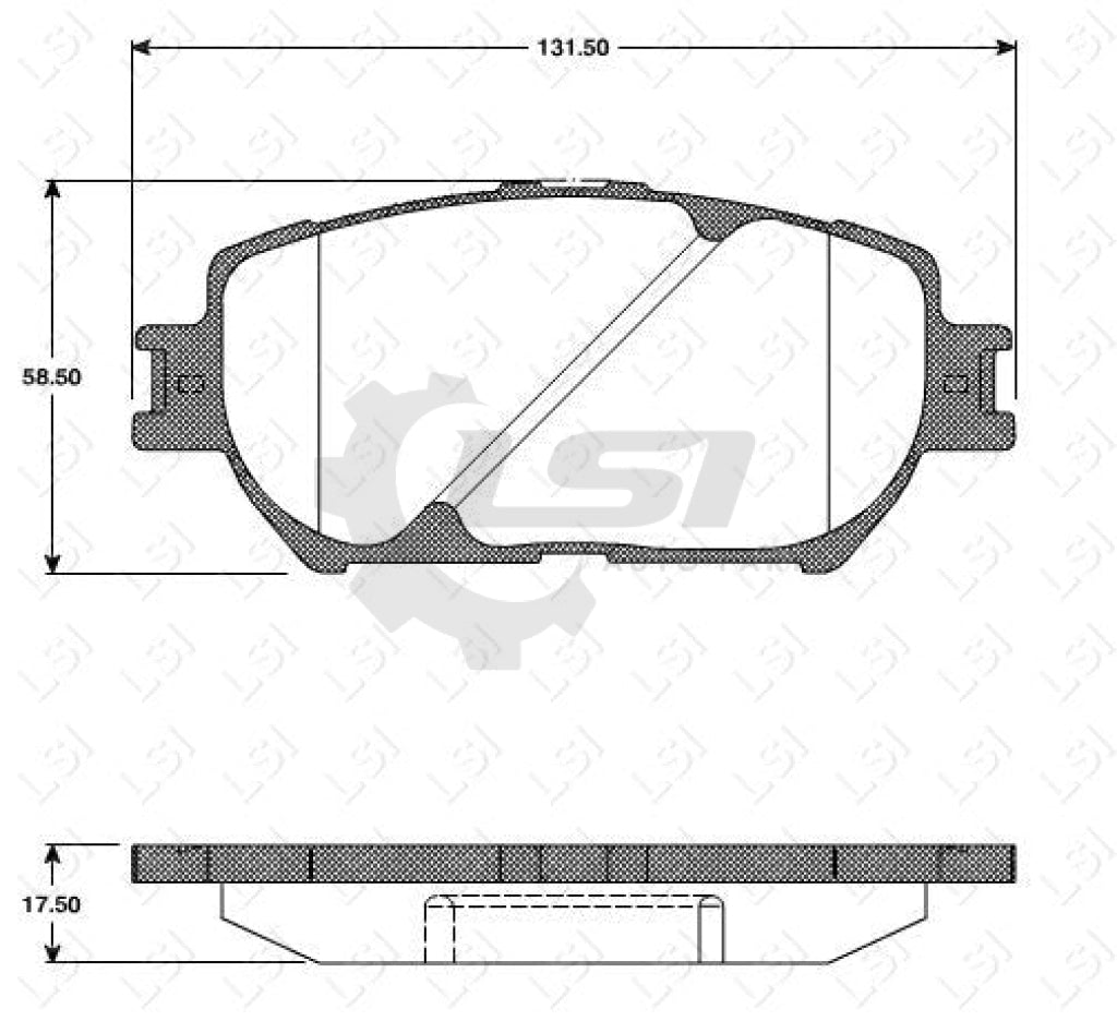 Remsa Brake Pads Fr Lexus Gs300 05-
