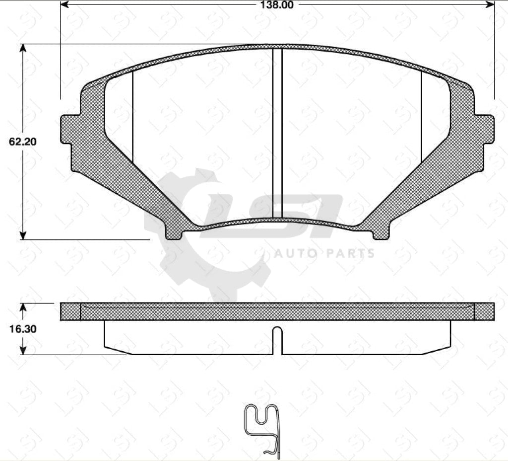 Remsa Brake Pads Fr Mazda Rx8